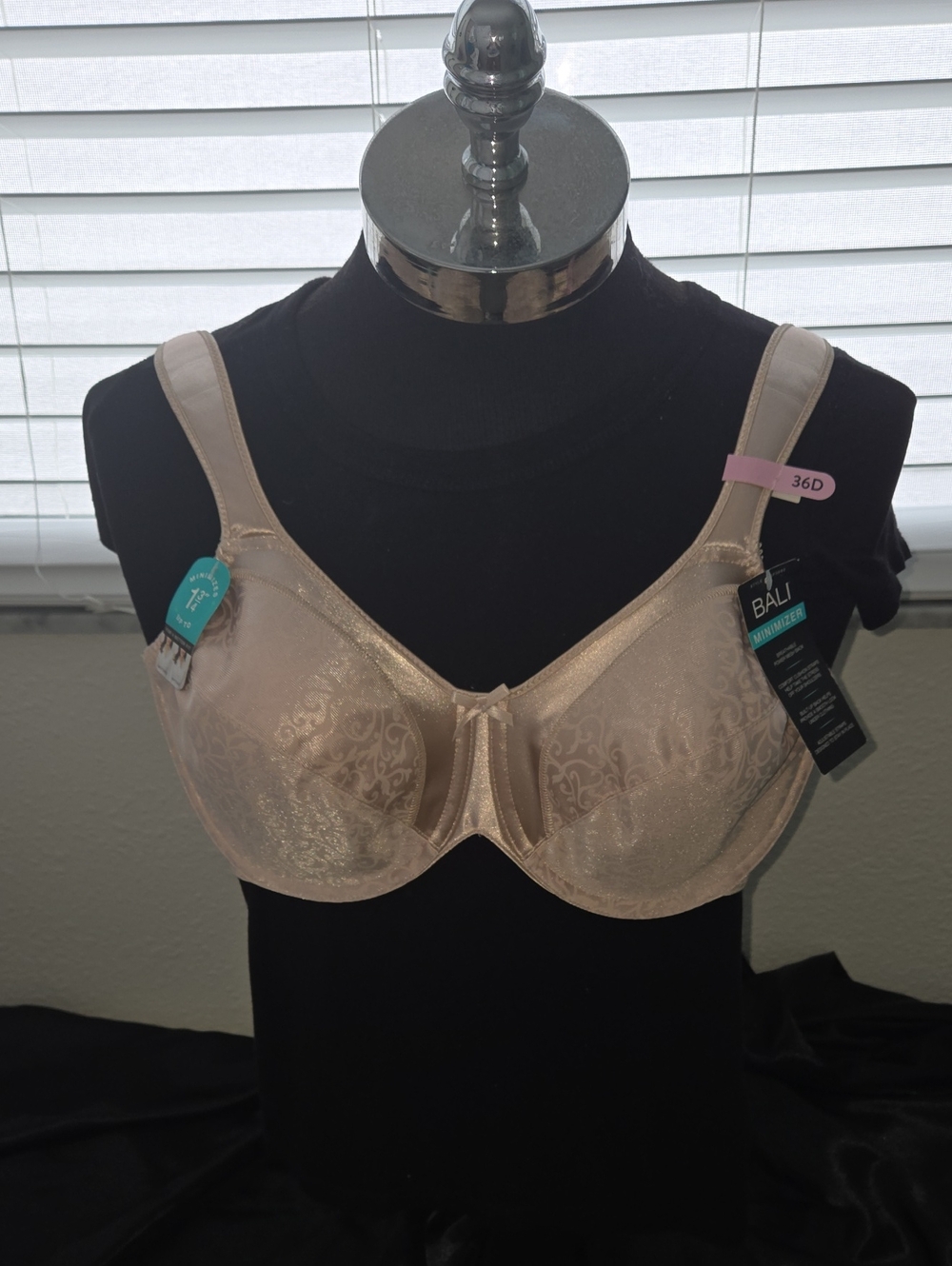 Bali Cream Jacquard Underwire Bra